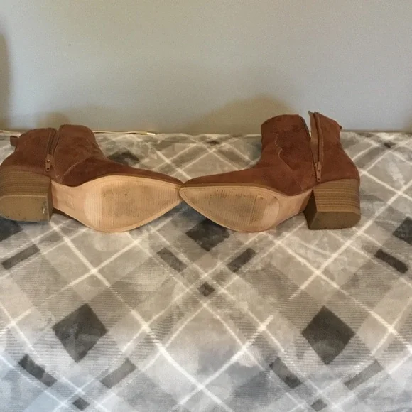 Women’s Brown Suede Ankle Boots - Picture 3 of 3